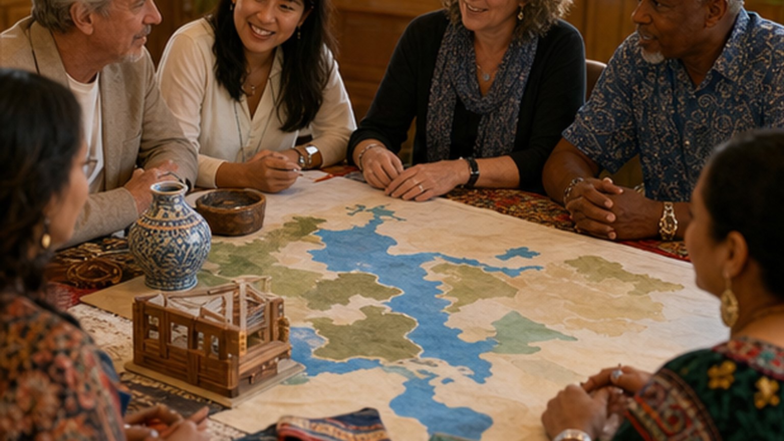 Custom editorial scene for Sister Cities Board Meeting: August 2026 at Salt Lake City & County Building, Room 335